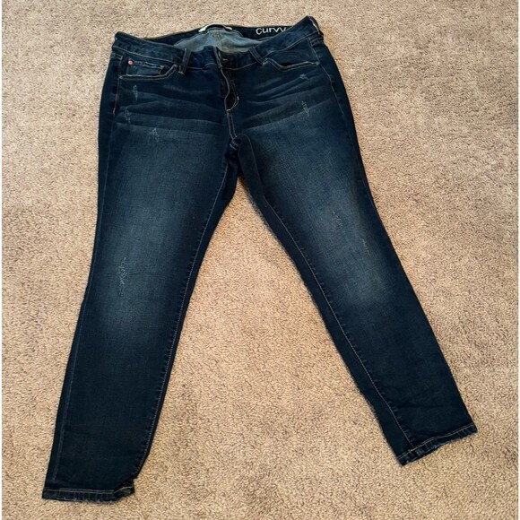 SLINK Jeans Dark Blue Curvy Straight Leg – Size 14, Nordstrom - Picture 1 of 5
